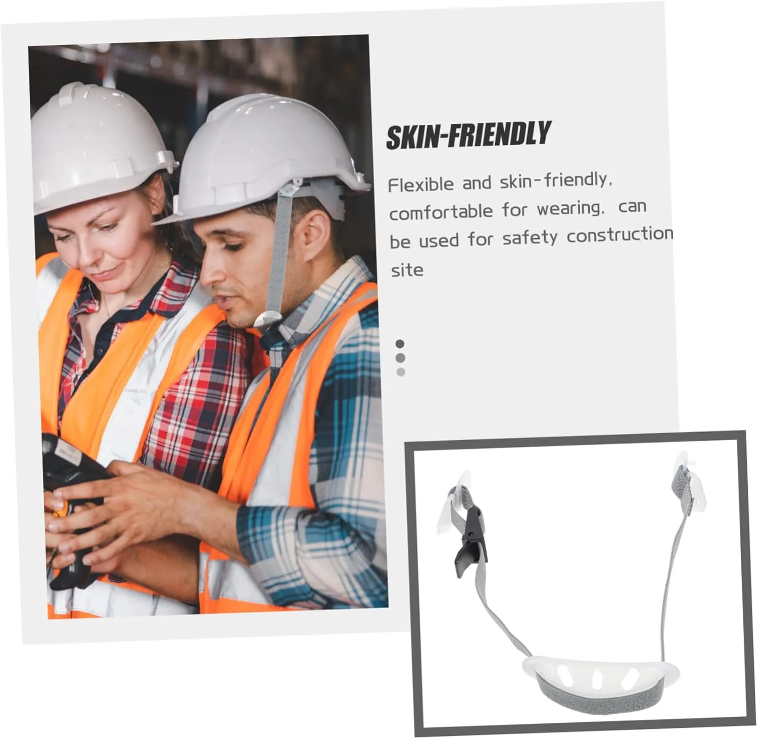 3pcs Adjustable Helmet Chin Strap for Hard Hats Comfortable Chin Strap Material Easy Installation for Construction Safety Flexible Design for Use