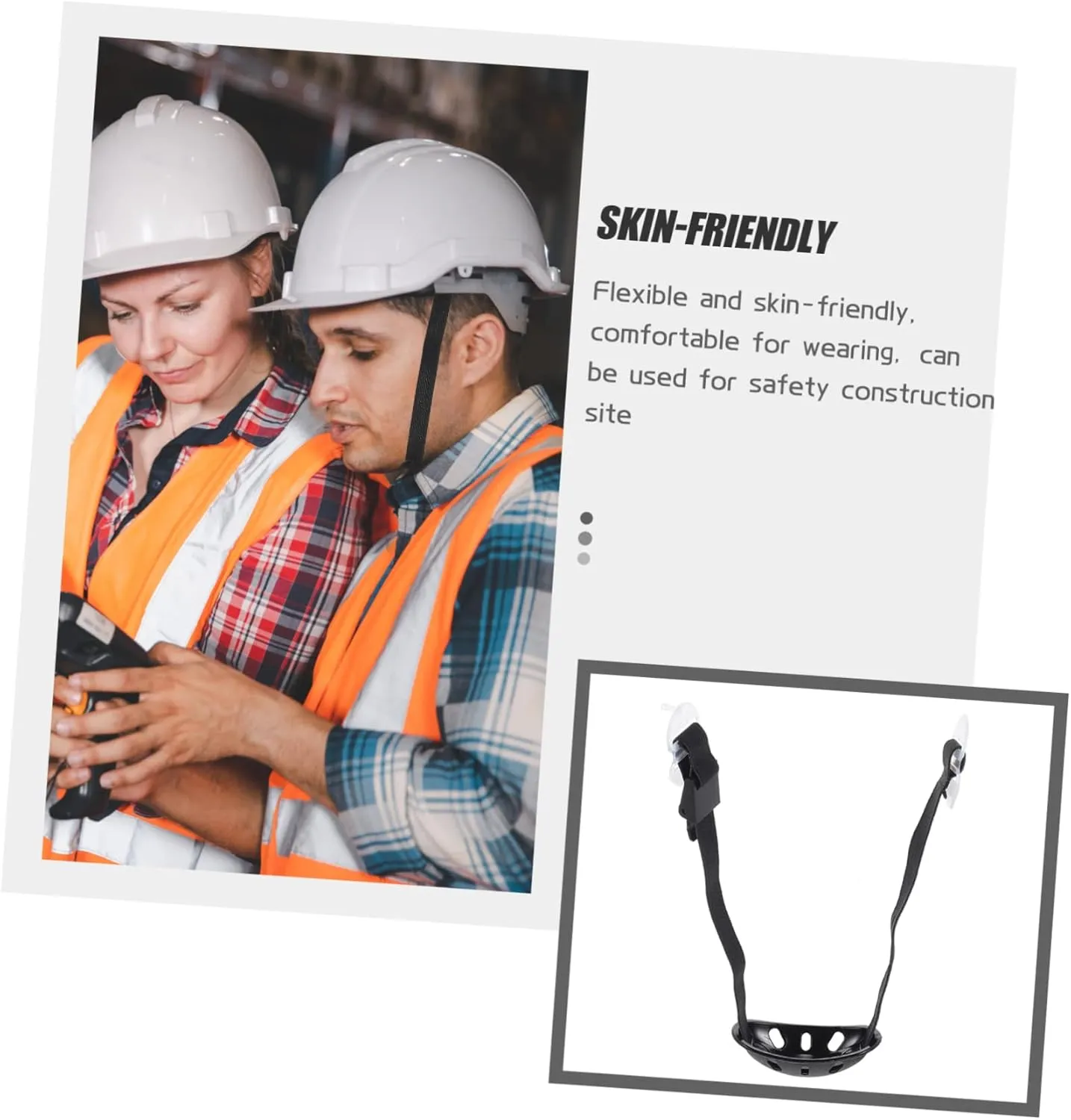 5pcs Safety Helmet Chain Belt Chin Strap for Helmet Black Hard Hat Chin Straps Supplies