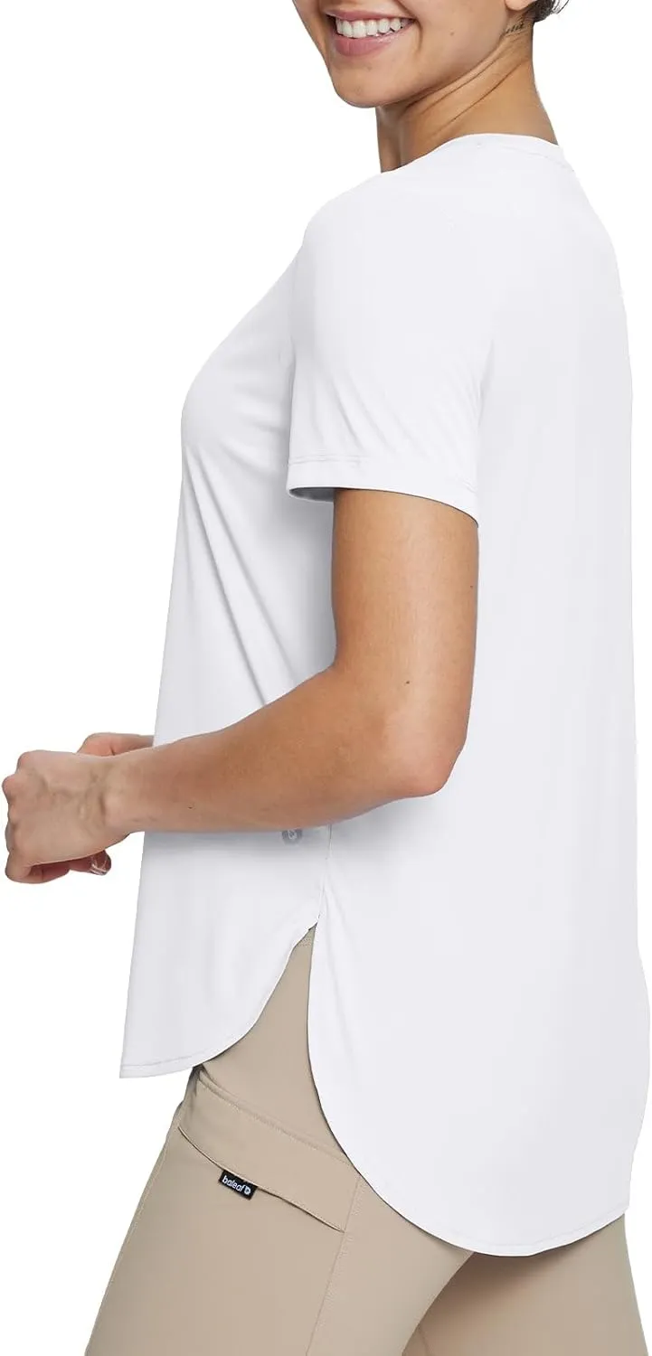 baleaf Women's Workout Tops Shirts UPF50  Sun Shirt Short Sleeve Quick Dry UV Protection Athletic Tee