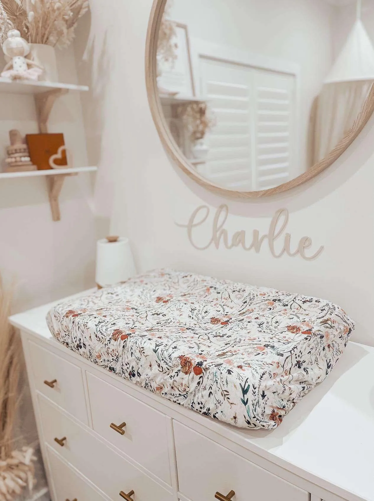Bambella Designs Waterproof Bassinet Sheet/Change Mat Cover | Wildflowers
