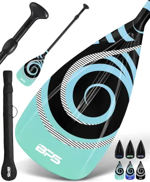 BPS New Zealand 2-Piece Adjustable Stand-up Paddle Board Paddle, Carbon Fiber or Fiberglass Shaft Comes with Carrying Paddle Bag