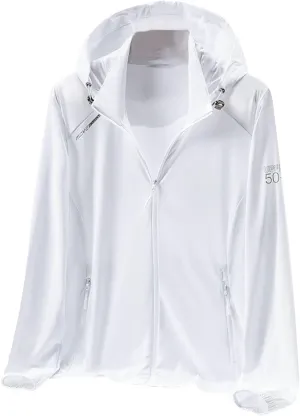 Cromoncent Women's UPF 50  Sun Protection Jacket Hooded Cooling Shirt for Women with Pocket