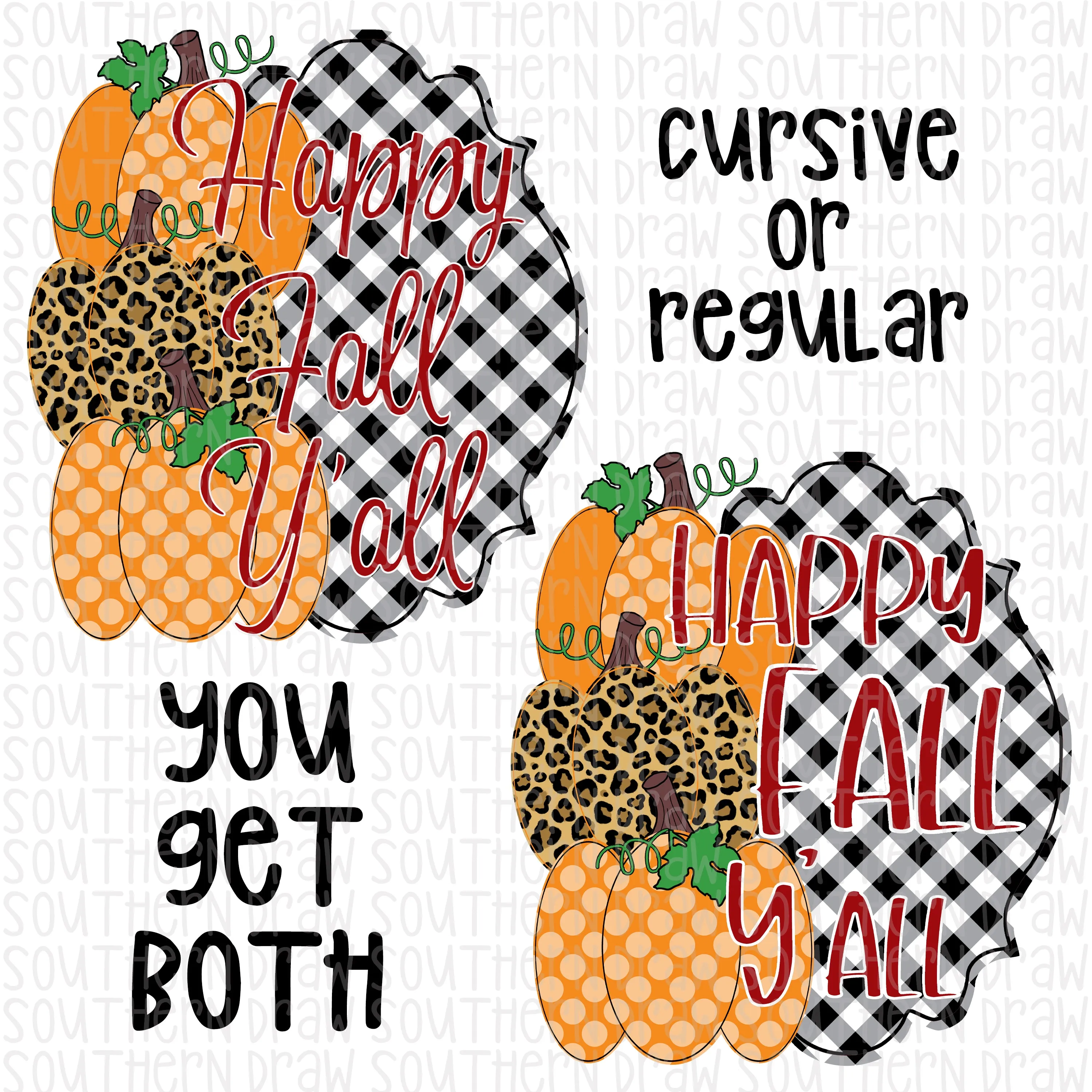 Fall Pumpkin Trio