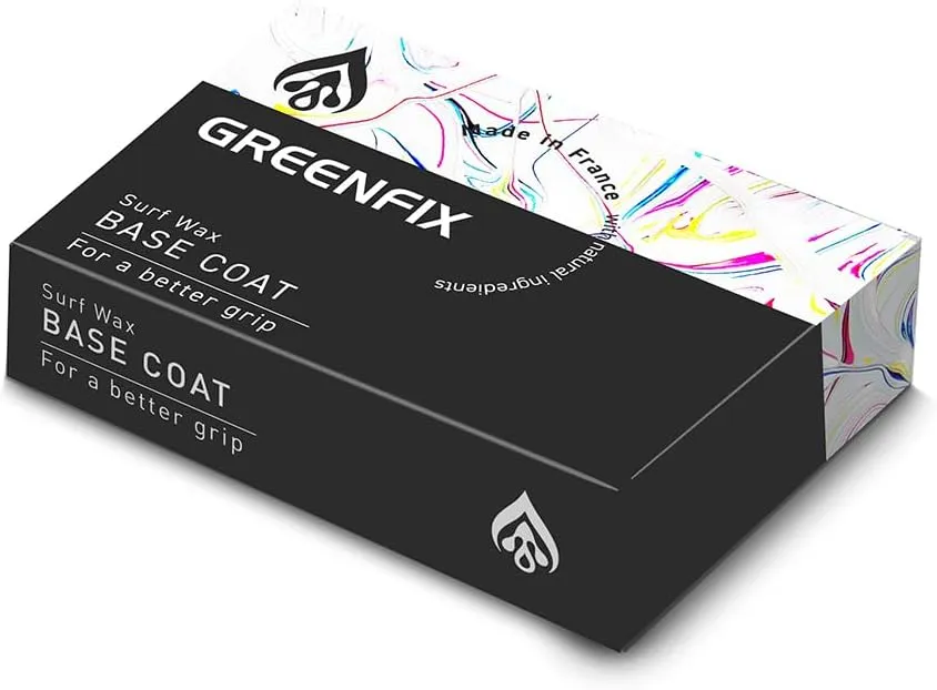 GREENFIX /BaseCoat Wax - Organic High Performance Surfboard Base Coat, Max Surface Adhesion Between Board & Wax - 100% Natural - Made in France - NO Melting in Sun, Winner EU Innovation Award