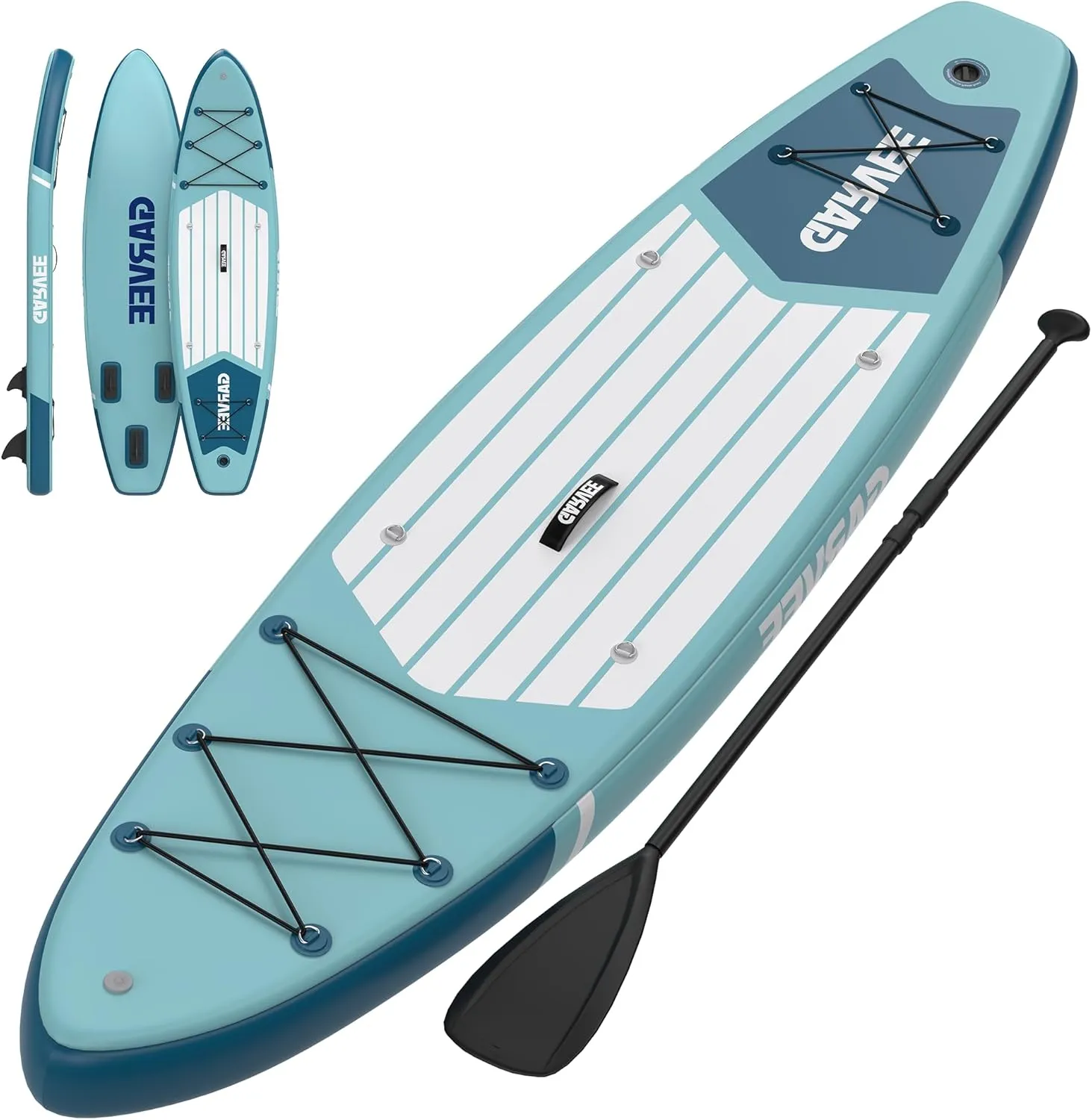 Inflatable Paddle Board for Adults, 11ft/10.6ft Stand Up Paddle Board with Premium Accessories, Non-Slip EVA Deck, Ultra-Light Carry Bag Pump, SUP for Youth & Adults of All Skill Levels