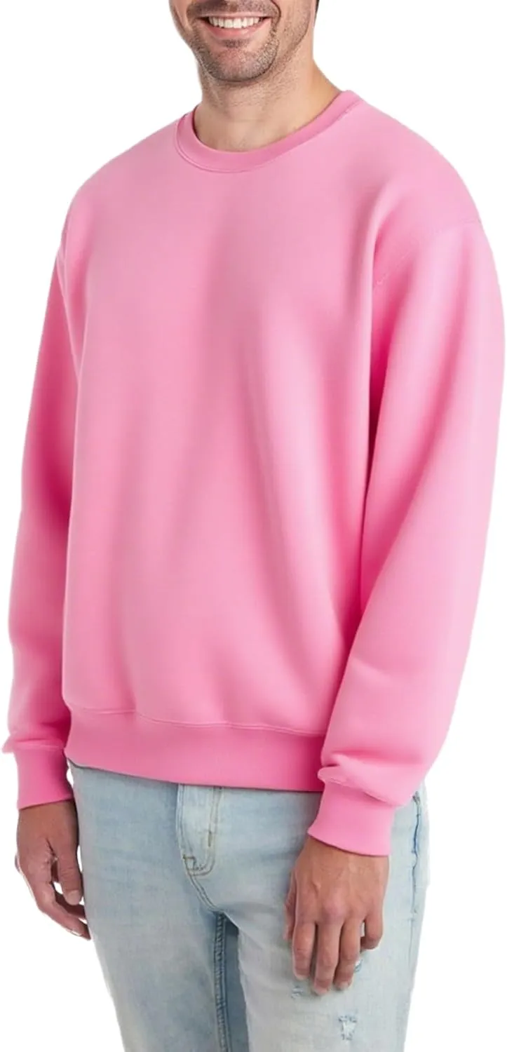 Men's Soft Crewneck Sweatshirt Breathable Crew Neck Pullover Outdoor Athletic Long Sleeve Sweatshirts