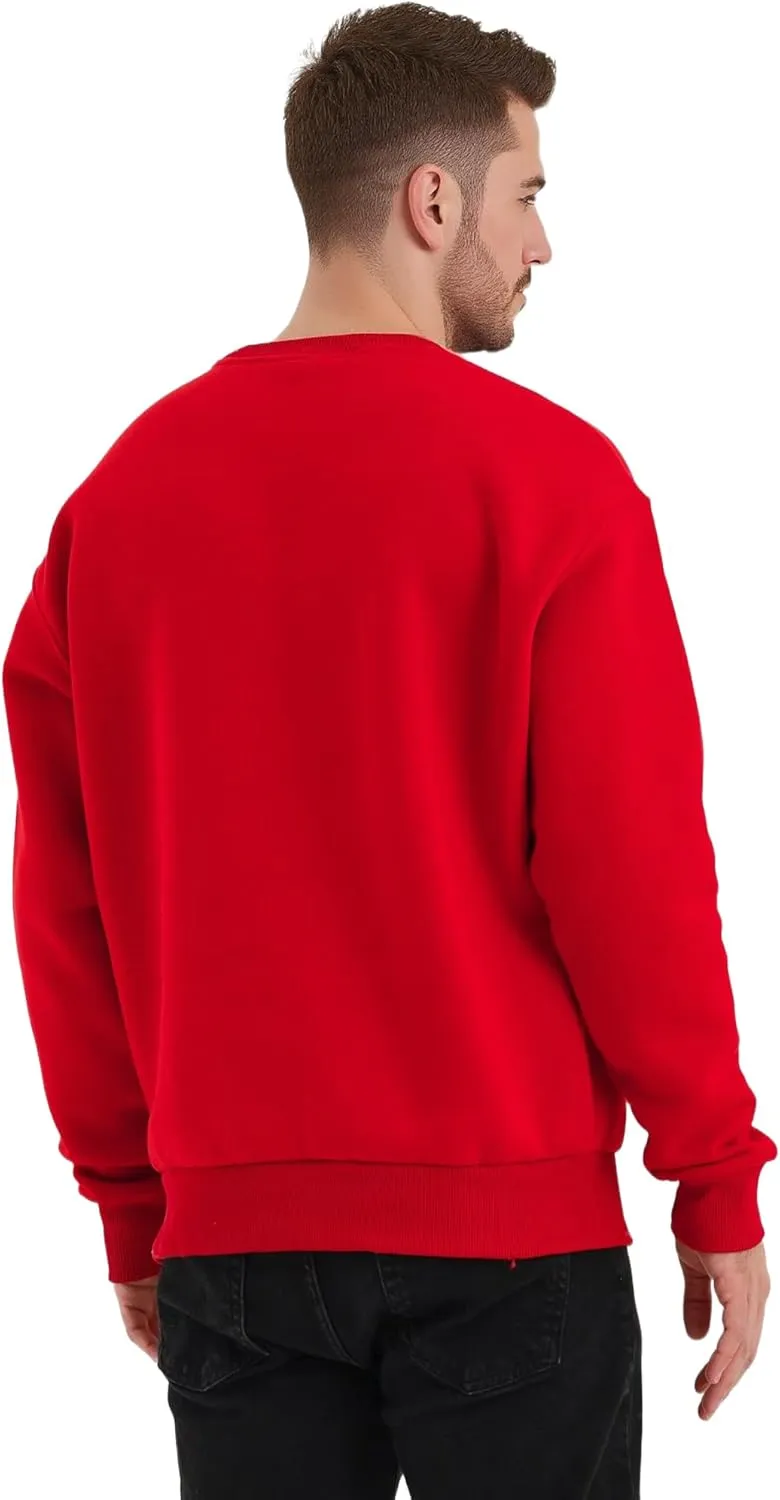 Men's Soft Crewneck Sweatshirt Breathable Crew Neck Pullover Outdoor Athletic Long Sleeve Sweatshirts
