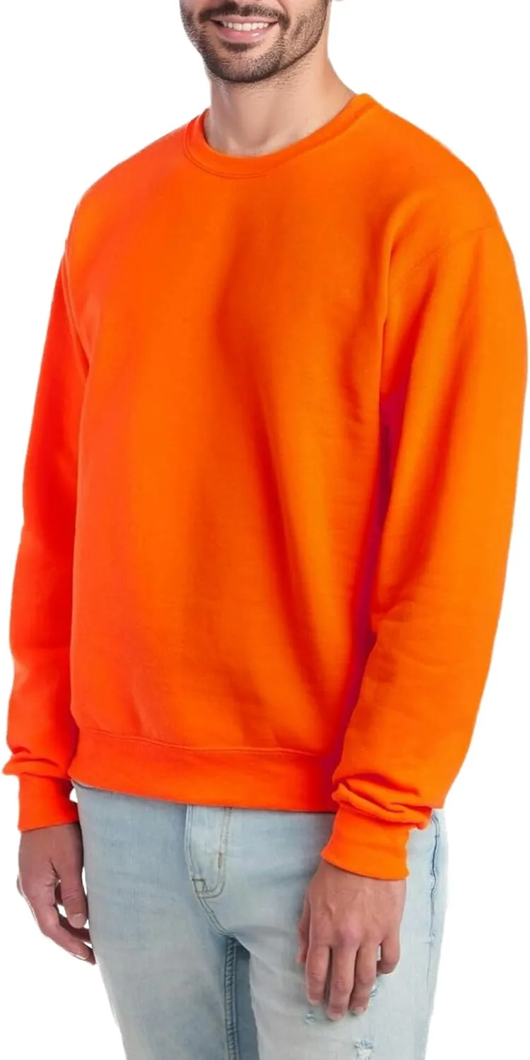Men's Soft Crewneck Sweatshirt Breathable Crew Neck Pullover Outdoor Athletic Long Sleeve Sweatshirts