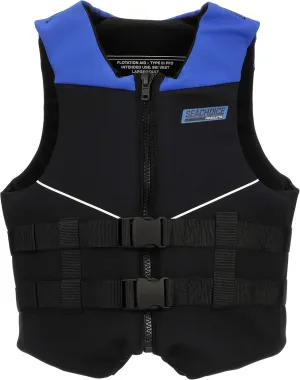Seachoice Neoprene Multi-Sport Vest, Blue/Black, Small Size, Fits 32-36 in. Chest, Coast Guard Type III