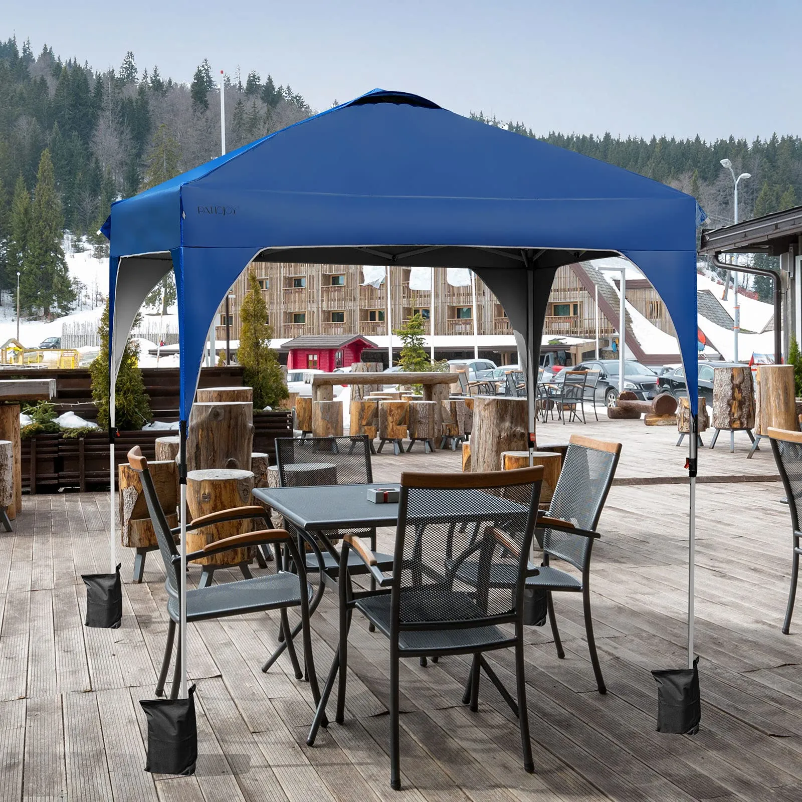 Tangkula Outdoor Pop-up Canopy Tent, Height Adjustable Commercial Instant Canopy