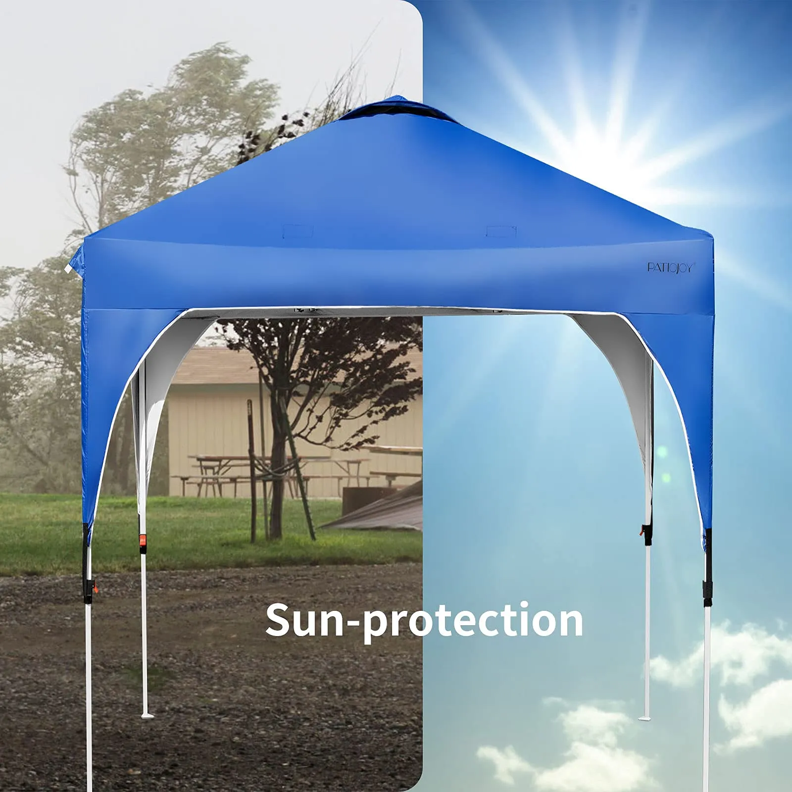 Tangkula Outdoor Pop-up Canopy Tent, Height Adjustable Commercial Instant Canopy