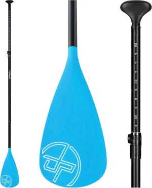 UPWELL SUP Paddle Adjustable Stand Up Paddle for Paddleboard, 3 Piece Aluminum Alloy Shaft with Reinforced Fiberglass Blade